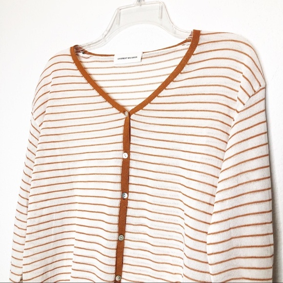 NWT Goodnight Macaroon Maddie Striped Cardigan Sweater - Picture 4 of 7